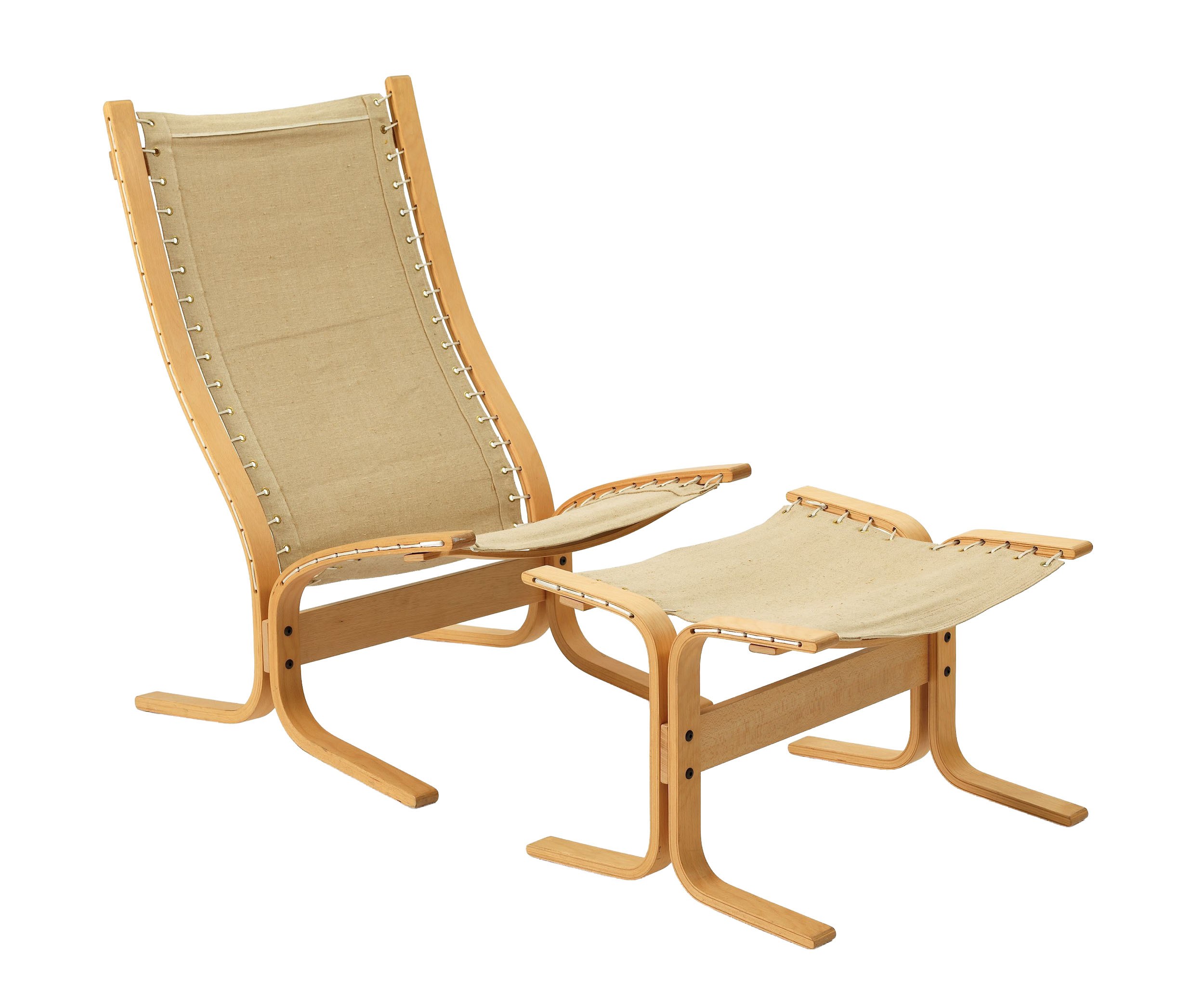 Ingmar Relling, Siesta (arkitektversjonen med strukket canvas), 1965. Produsent: A/S Vestlandske Møbelfabrikk. Foto: Nasjonalmuseet/Frode Larsen