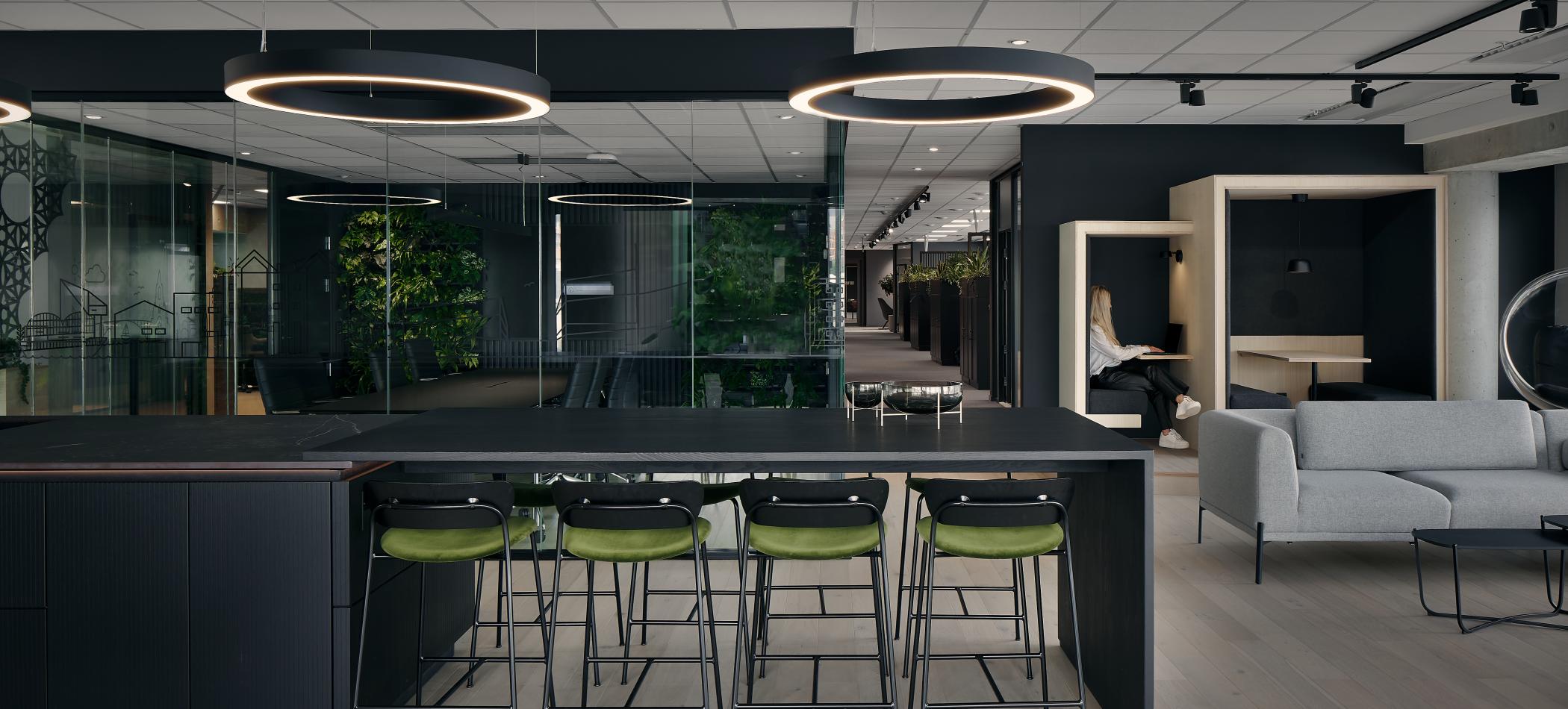 Sosial sone med kj&oslash;kken. 