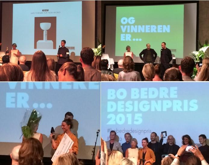 MNIL'ere ble tildelt gjeve priser under utdelingen av Bo Bedre designpris 2015 på DogA 26. august
