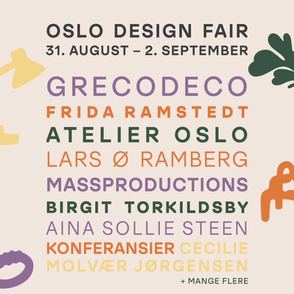 Oslo Design Fair, 31. august - 2. september