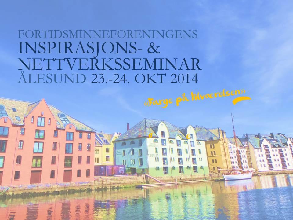 Seminar om gamle interiører, tapeter, fargebruk og teknikker, i Ålesund