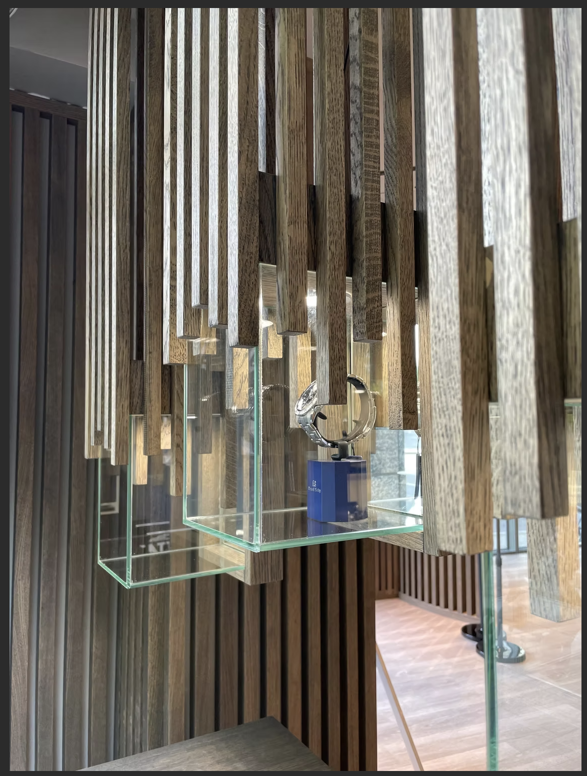 Spesialdesignet klokkedisplay