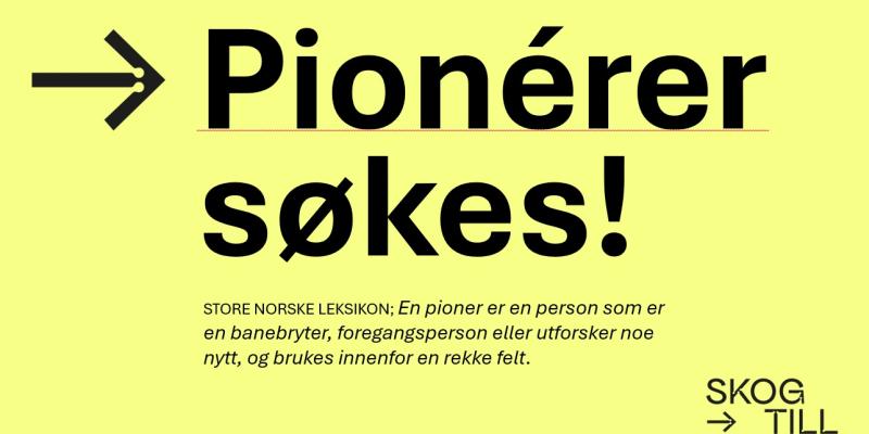 Kick-off for "Skog til stol" 9. september i Innlandet Science Park Kongsvinger