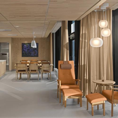 Innredning i stue og spisestue